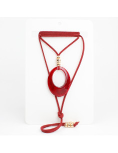 Collar de Gamuza Marbled Acrylic