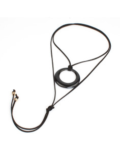 Collar de Gamuza Circle Acrilyc