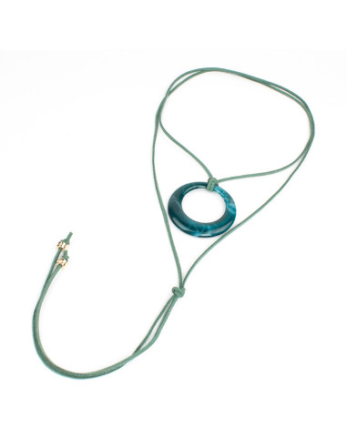 Collar de Gamuza Circle Acrilyc