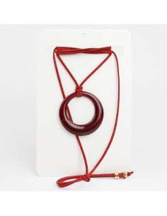 Collar de Gamuza Circle Acrilyc