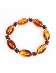 Pulsera  Elástica Oval Beads