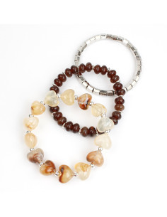 Pulsera set x3 Hearts