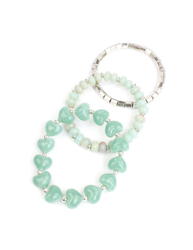 Pulsera set x3 Hearts
