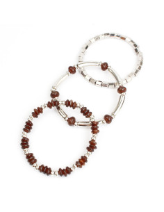 Pulsera set x3 Plate Colors