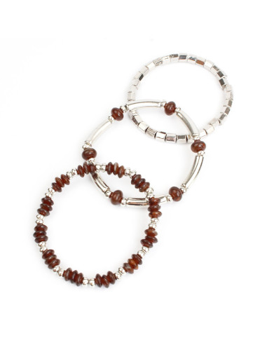 Pulsera set x3 Plate Colors
