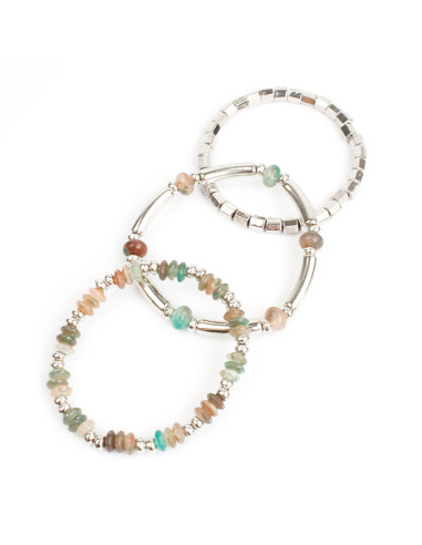 Pulsera set x3 Plate Colors