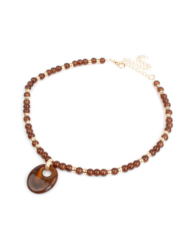 Collar Flexible Acrylic & Beads