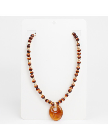 Collar Flexible Acrylic & Beads