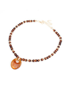 Collar Flexible Acrylic & Beads