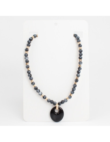 Collar Flexible Acrylic & Beads