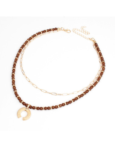 Collar Combinado Golden Beads