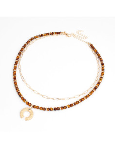 Collar Combinado Golden Beads