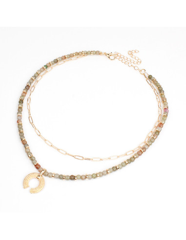 Collar Combinado Golden Beads