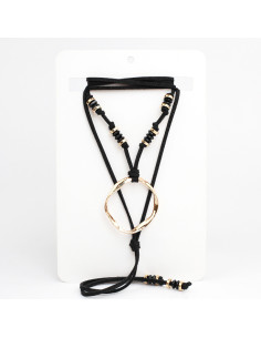 Collar de Gamuza Twisted Golden