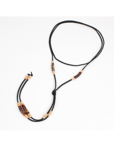 Collar Corbatero de Gamuza Marbled Tie