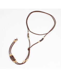 Collar Corbatero de Gamuza Marbled Tie