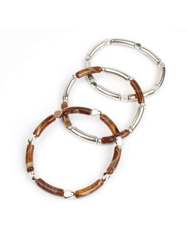 Pulsera Silver Tubes