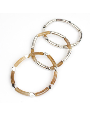 Pulsera Silver Tubes