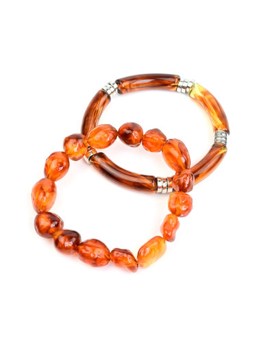 Set X2 Pulseras Organic & Tubes