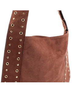 Cartera de Gamuza y Tachas