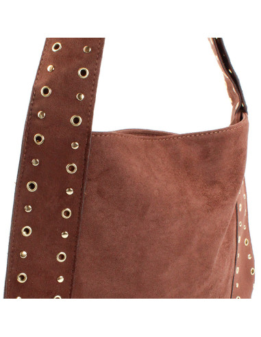 Cartera de Gamuza y Tachas