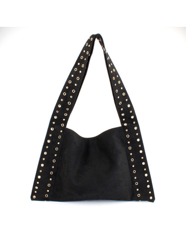 Cartera de Gamuza y Tachas