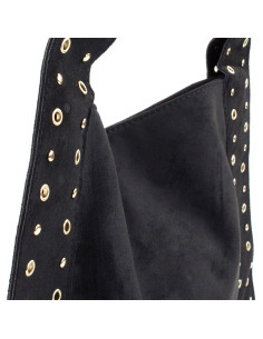 Cartera de Gamuza y Tachas