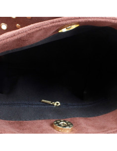 Cartera de Gamuza y Tachas