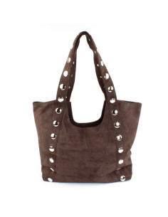 Cartera de Gamuza con Tachas