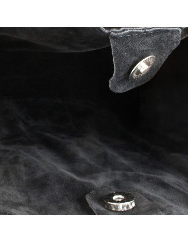 Cartera Tote de Gamuza y Tachas