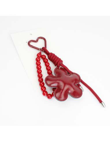 Llavero & Bag Charm Leather Star