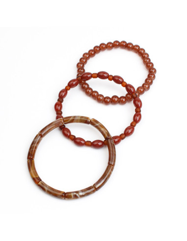 Set x3 Pulseras Marbled Palette