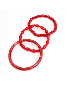 Set x3 Pulseras Marbled Palette