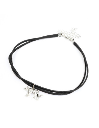 Choker de Gamuza Leopard