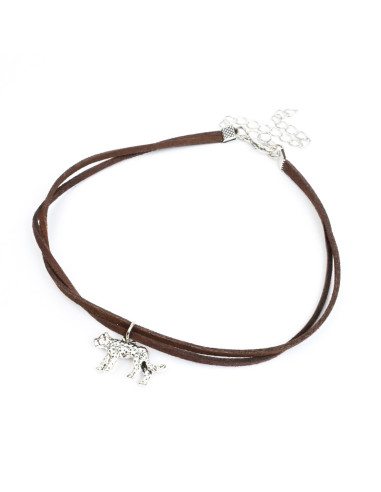 Choker de Gamuza Leopard