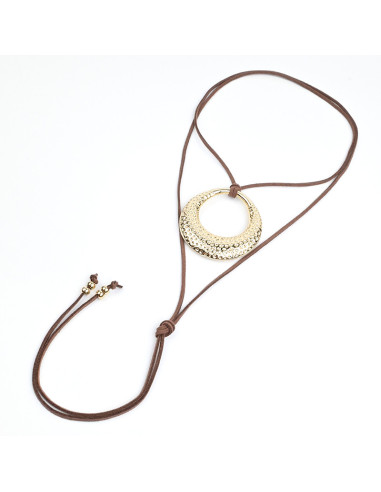 Collar de Gamuza Gold Ovoid