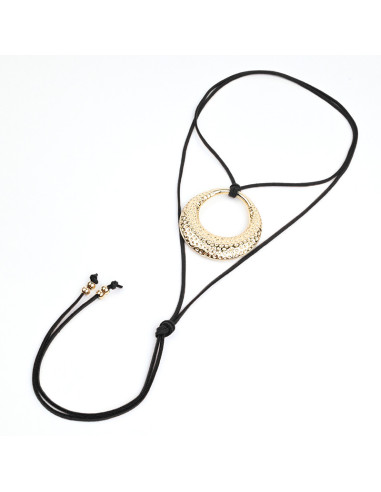 Collar de Gamuza Gold Ovoid