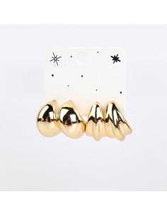 Set x2 Aros Chunky Gold