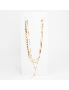 Collar Triple Dorado | Infinita Moda