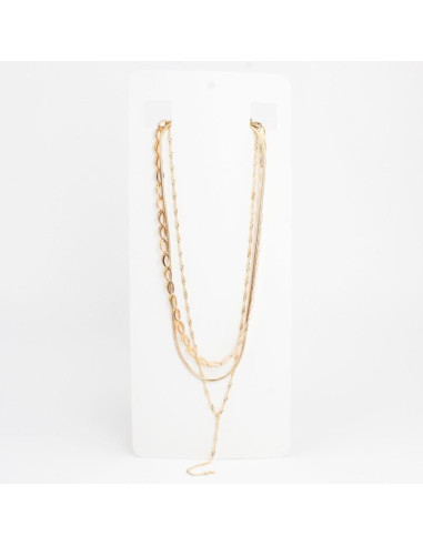 Collar Triple Dorado | Infinita Moda