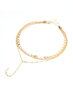 Collar Triple Dorado | Infinita Moda