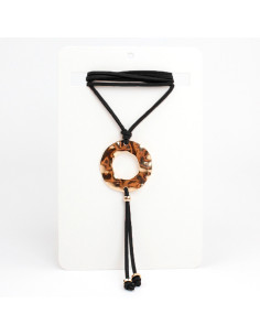 Collar de Gamuza Gold Halo