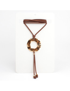 Collar de Gamuza Gold Halo