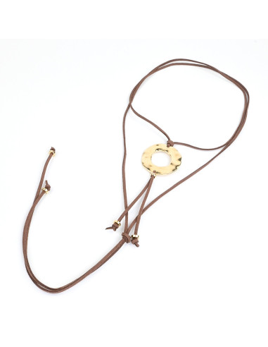 Collar de Gamuza Gold Halo