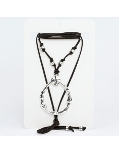 Collar de Gamuza New Style Silver