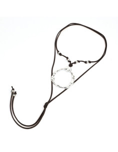 Collar de Gamuza New Style Silver