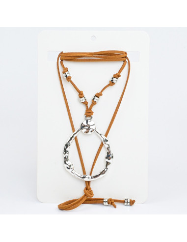 Collar de Gamuza New Style Silver