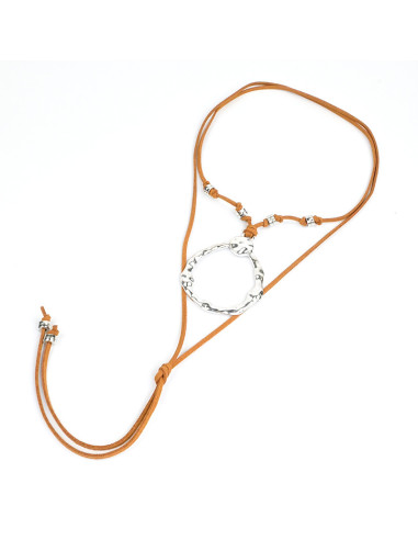 Collar de Gamuza New Style Silver