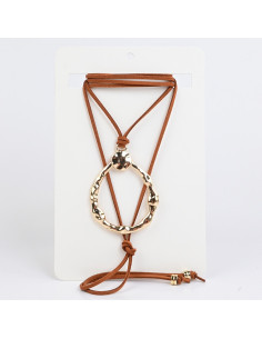 Collar de Gamuza  New Style Gold