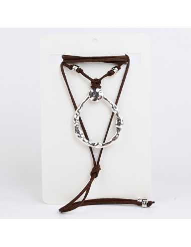 Collar de Gamuza New Style Silver